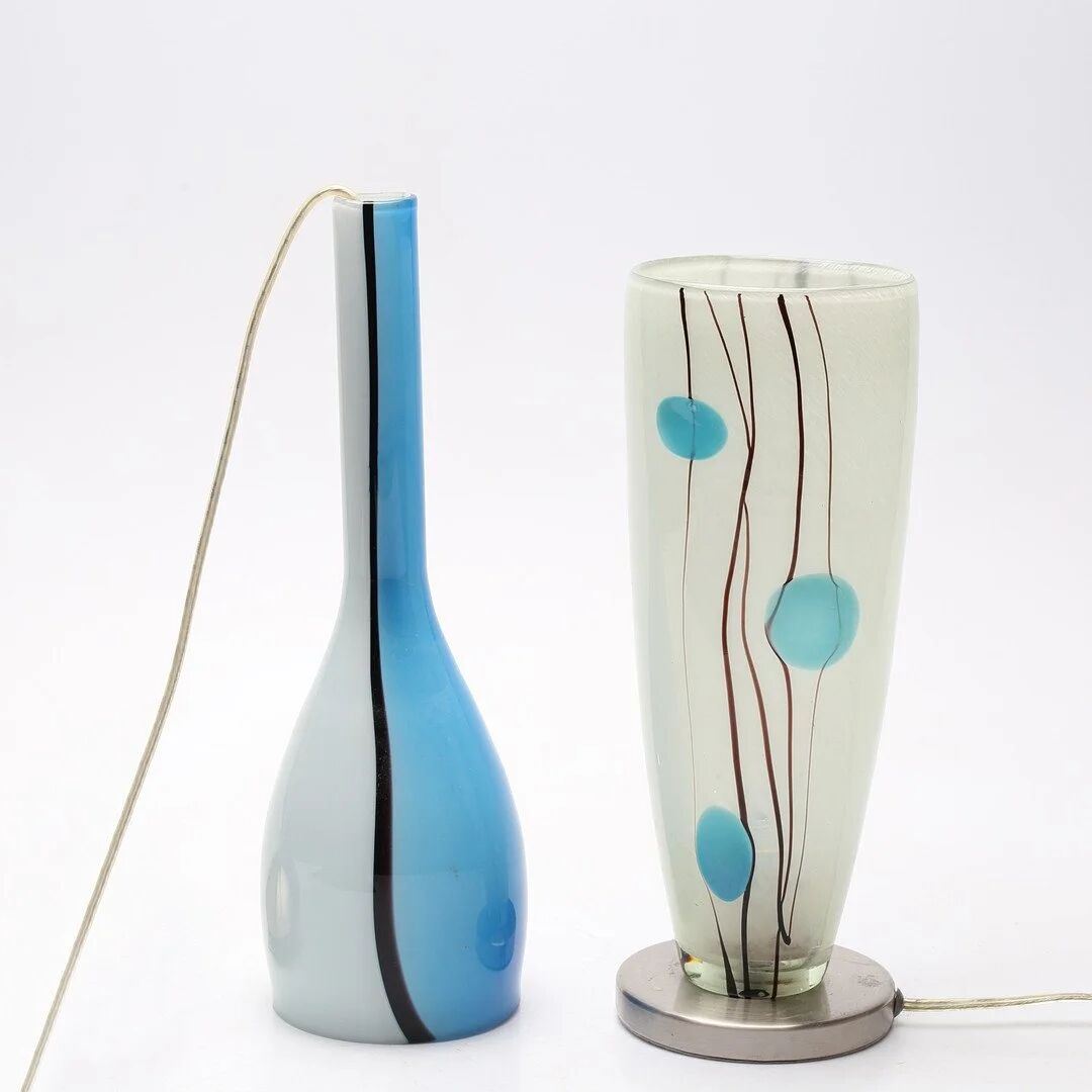 Modernist glass lamp