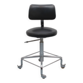 1960s office swivel chair in black