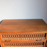 Rattan chest of drawers