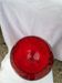Vase en verre rouge