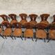 Lot de 12 chaises  bistrot vintage 1960
