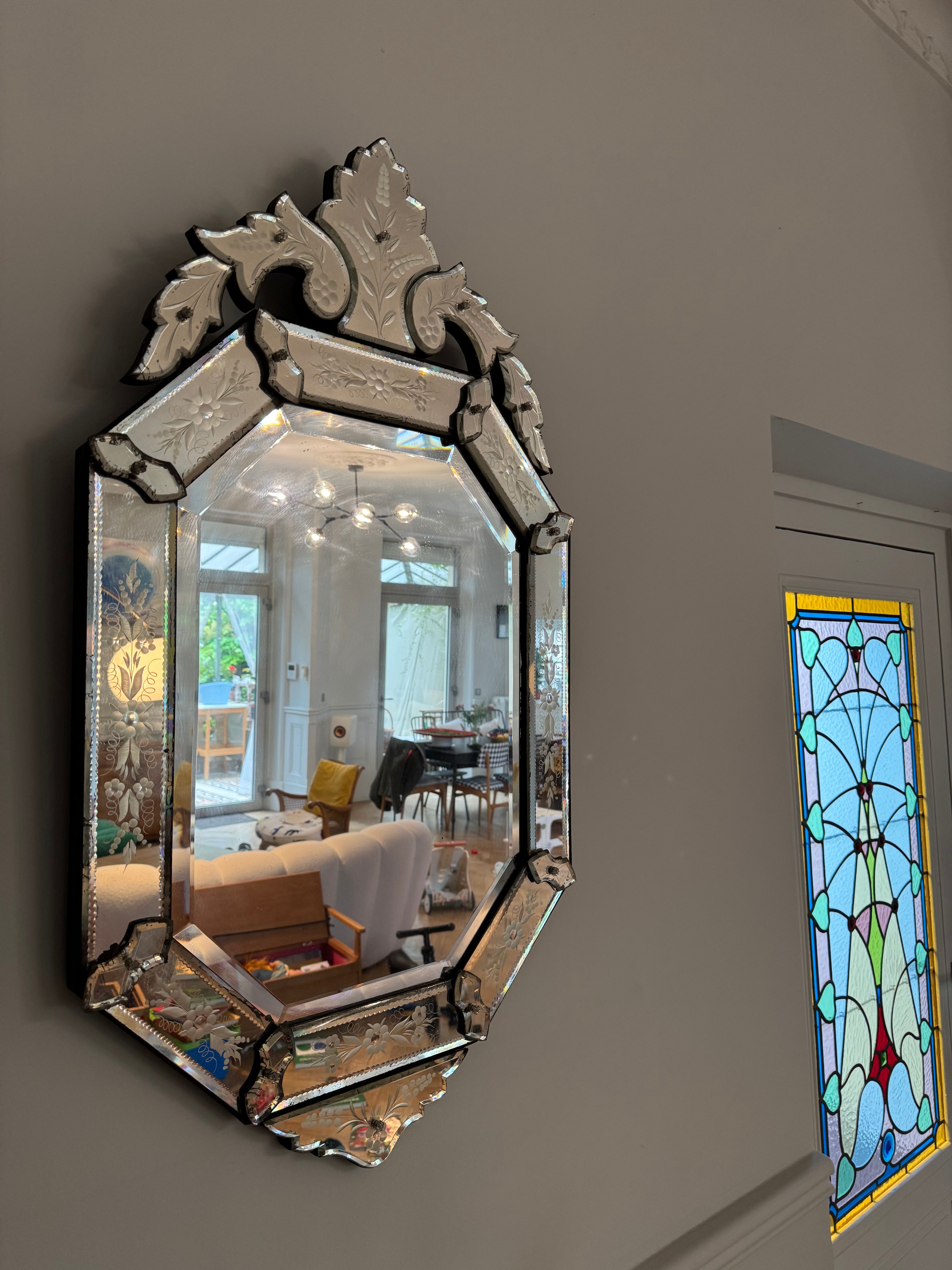 Miroir vénitien ancien