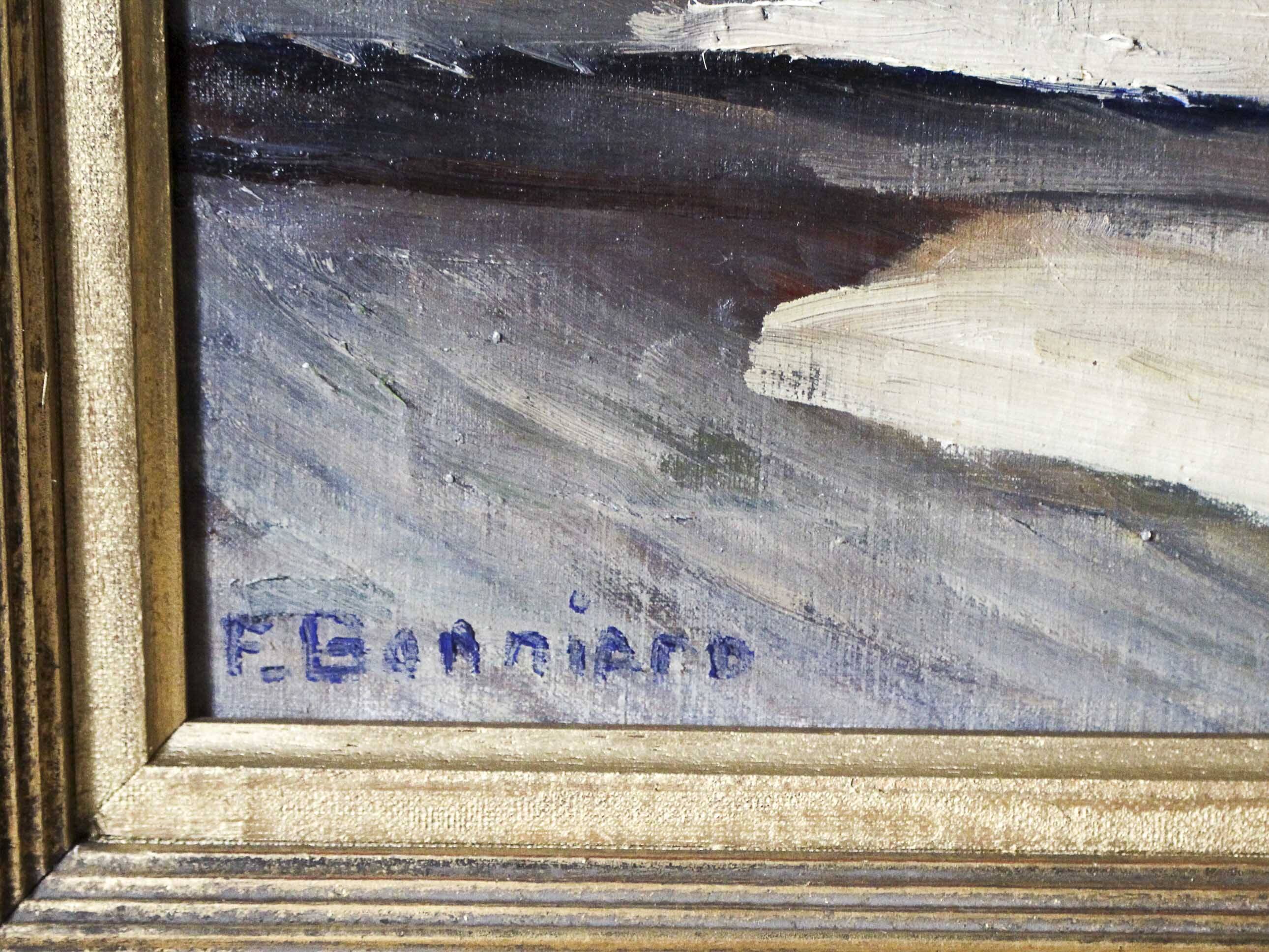 Oil on canvas Montmartre F. Bonniard