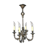 Gloss metal silver style Louis XVI