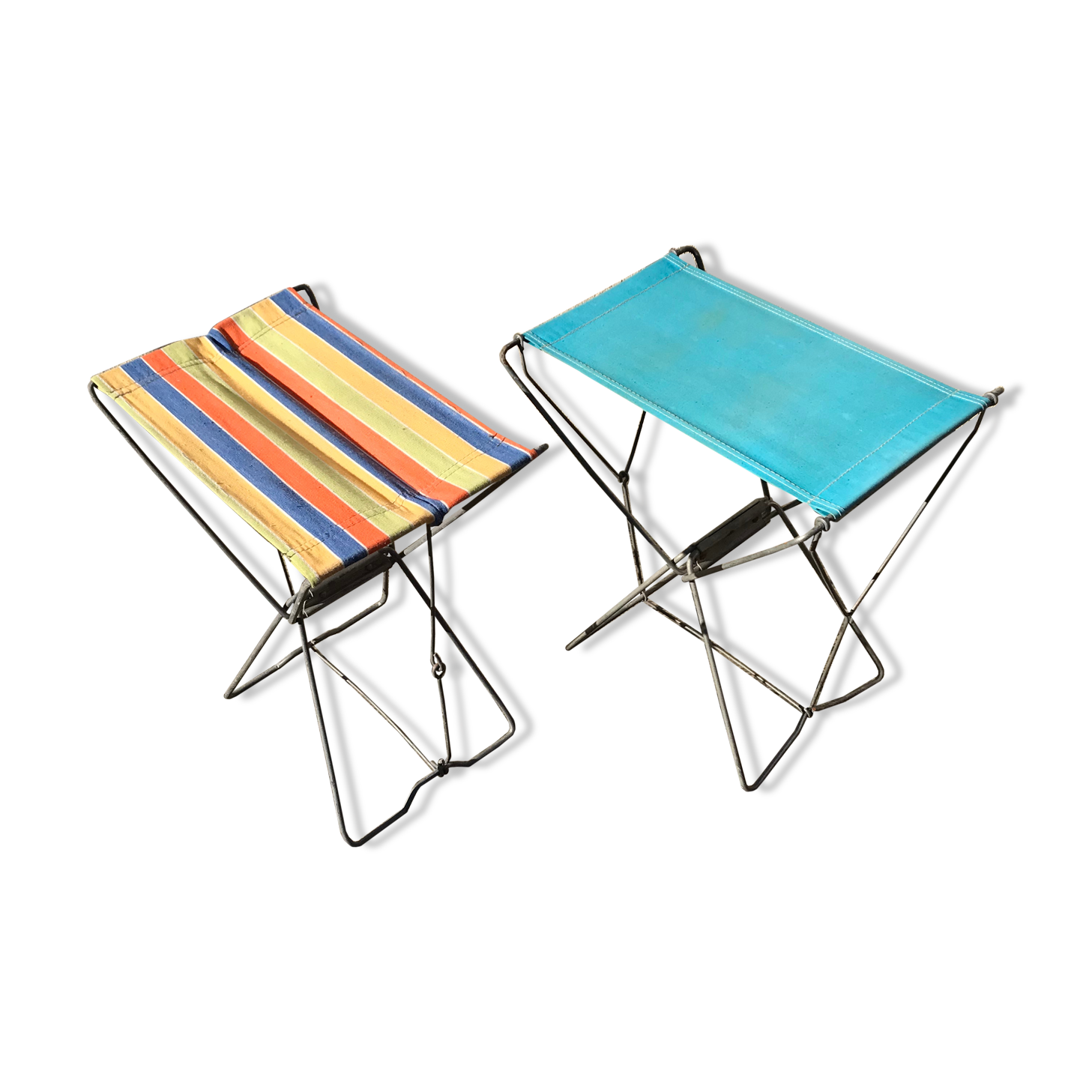 Folding stools from pecheur vintage 1960