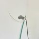 Vintage design floor lamp by Sothis with glass base and white glass shade