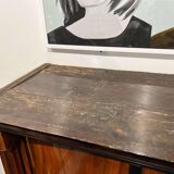 Biedermeier Armoire, Walnut Veneer, Full Columns, Austria/Vienna around 1825