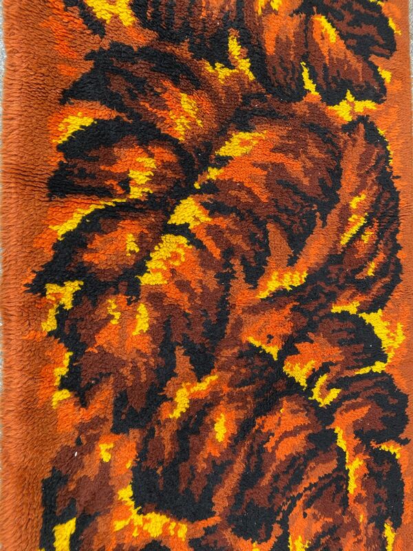 Tapis ancien français art déco 92x180 cm