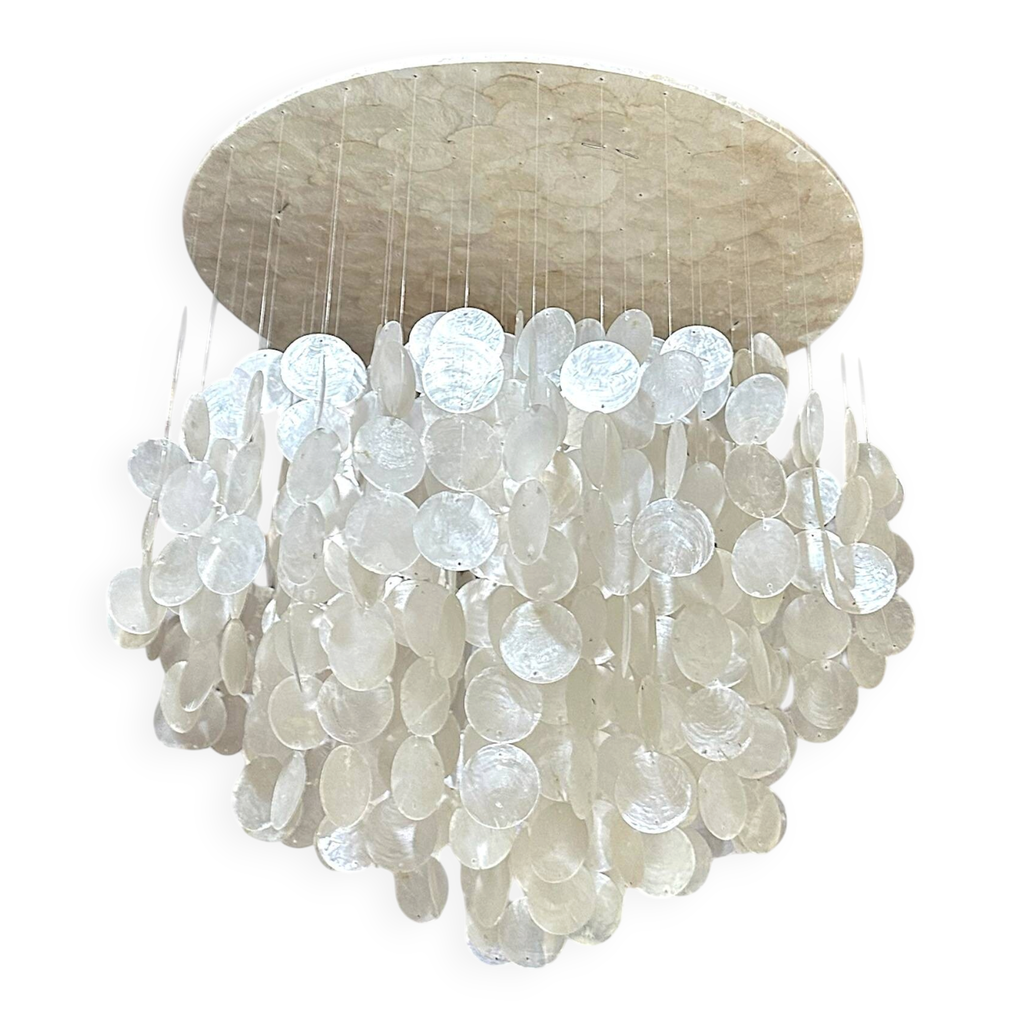 Petit lustre artisanal balinais en nacre