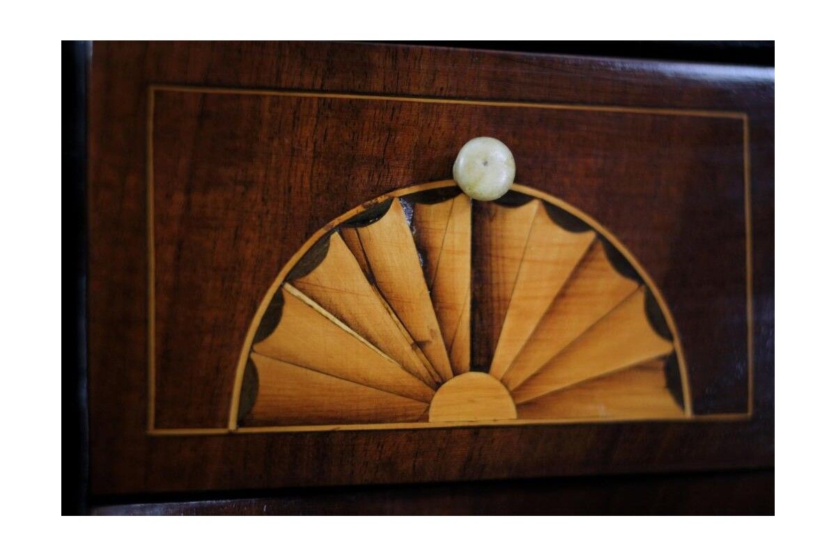 Oak secretary, Northern Europe, around 1820