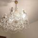 Lampadario artigianale Fiorentino in cristallo