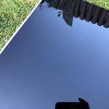 Vintage marble and smoked glass coffee table.