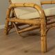 Chaise longue en bambou des années 1960