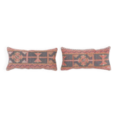 Set of 2 vintage Turkish cushion covers 28x56 cm