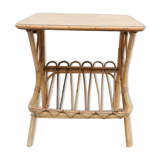 Side table in rattan
