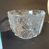 Scandinavian glass bowl Kosta Boda – Nordic relief decoration –