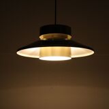 Lyskær Belysning “U.F.O” pendant lamp / Space Age / Danish modern design / gold / brass / aluminium / 1970s