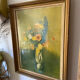 Framed reproduction "Wildflowers" after Odilon Redon