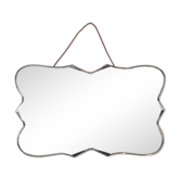 Miroir biseauté des années 50 avec motif étoile