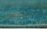 Fait à la main Oriental Contemporain Années 1980 243 cm x 341 cm Tapis de laine turquoise