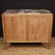 Commode en bouleau du XXe siècle avec plateau en marbre