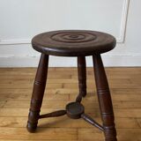 Wooden tripod stool