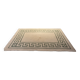 White and green rectangular rug