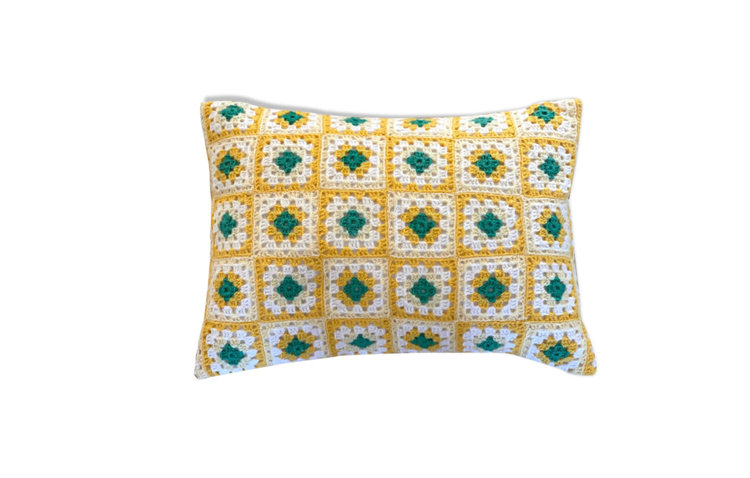 Vintage crochet cushion