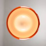 Large Space Age Model Best Pendant from Guzzini in Orange, 1970s