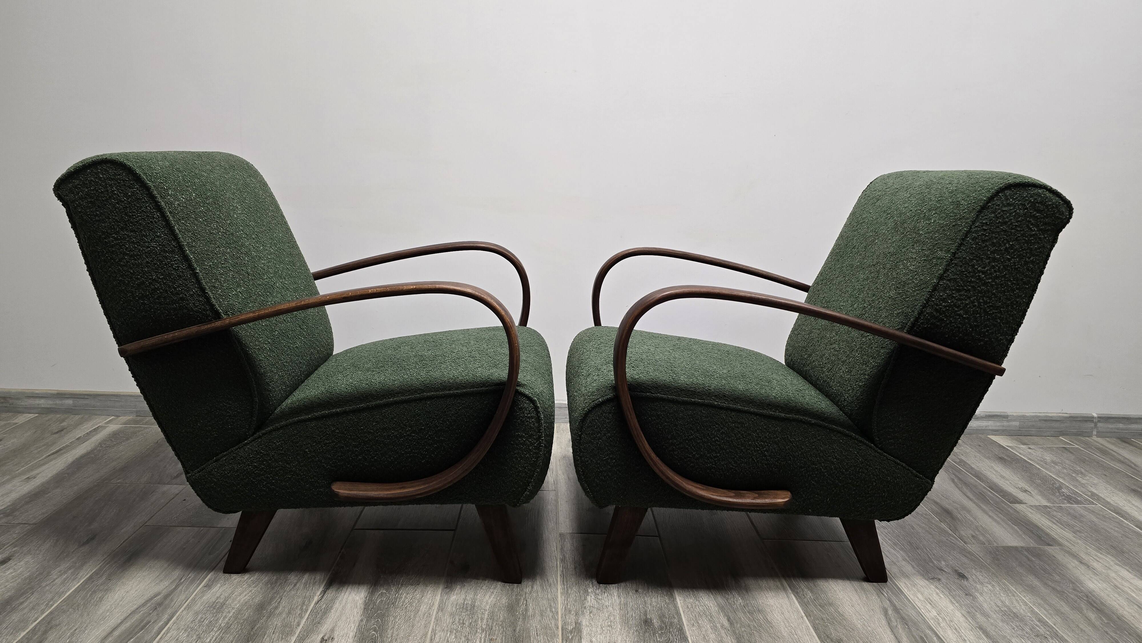 Armchairs by Jindrich Halabala, 1940s
