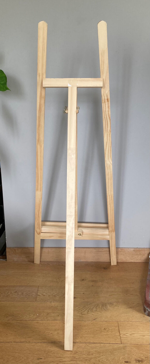 Adjustable painter's easel condition nine twentieth era