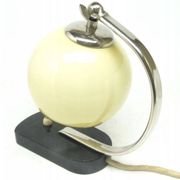 Art Deco bedside table lamp attributed to Josef Hurka for Napako, Czechoslovakia, 1950s