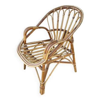 Fauteuil en rotin 1960