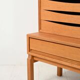 Oak bookcase by Marian Grabinski