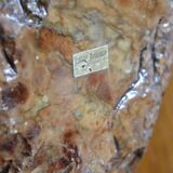 Green and brown alabaster ashtray