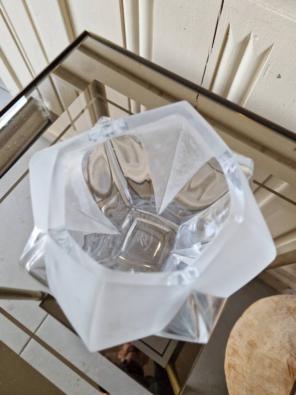 Art Deco Crystal Vase