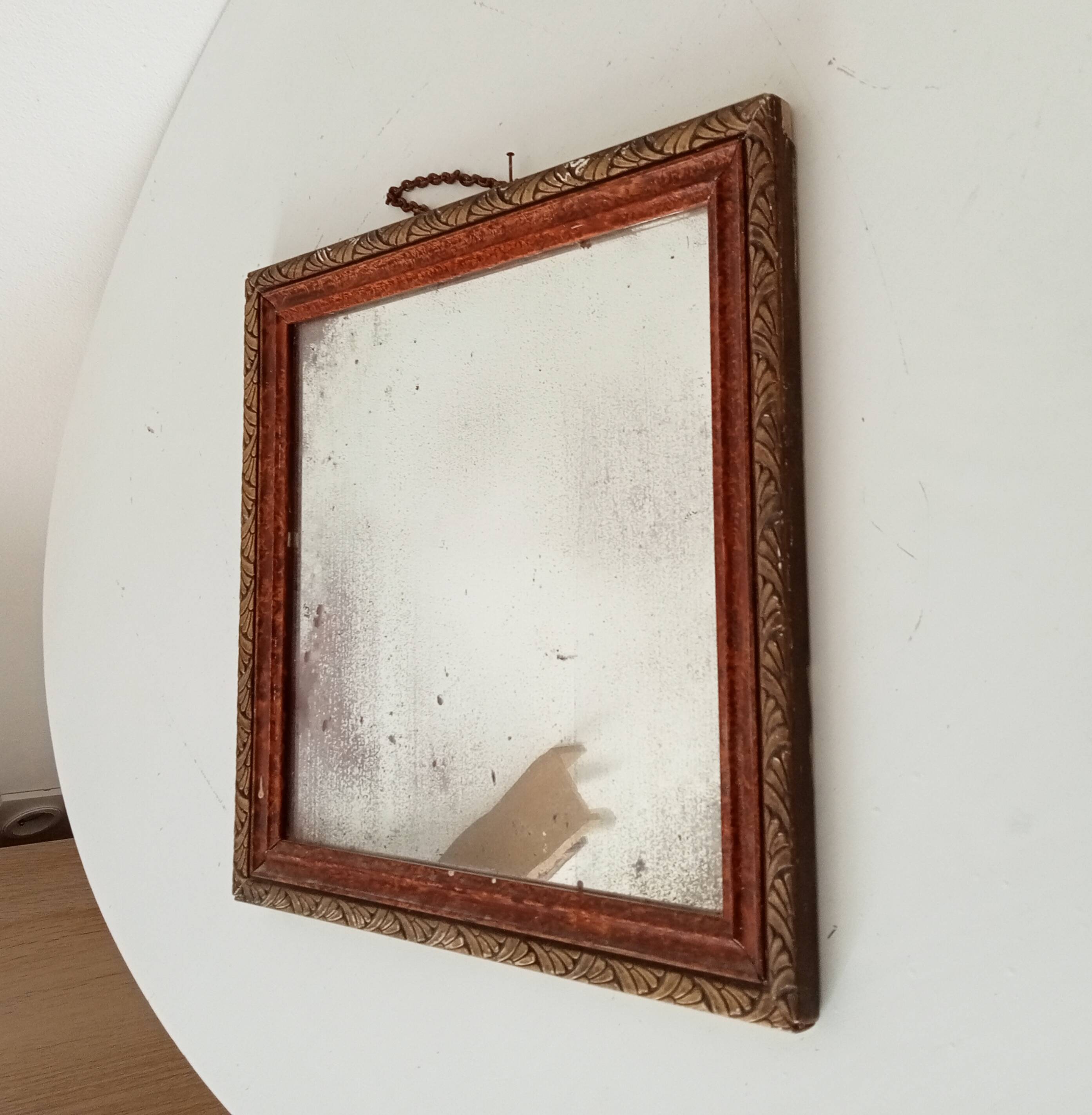 Miroir ancien carré XIXeme
