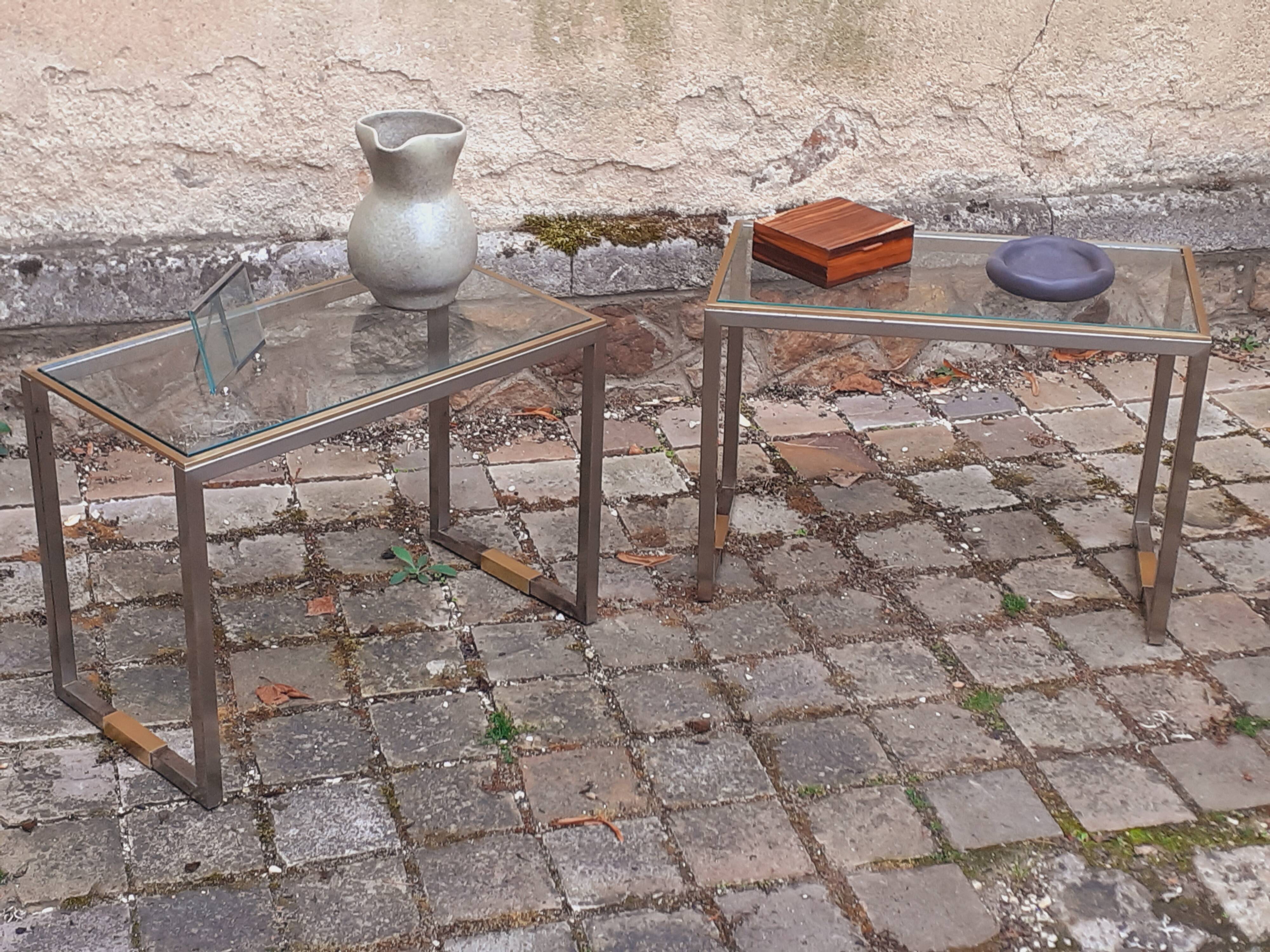 Paire de bout de canapé, chevets année 70