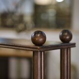 Beech shelf with ball feet, 1960s