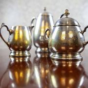 Service à café/thé en argent, années 1930, ensemble de 3 pièces