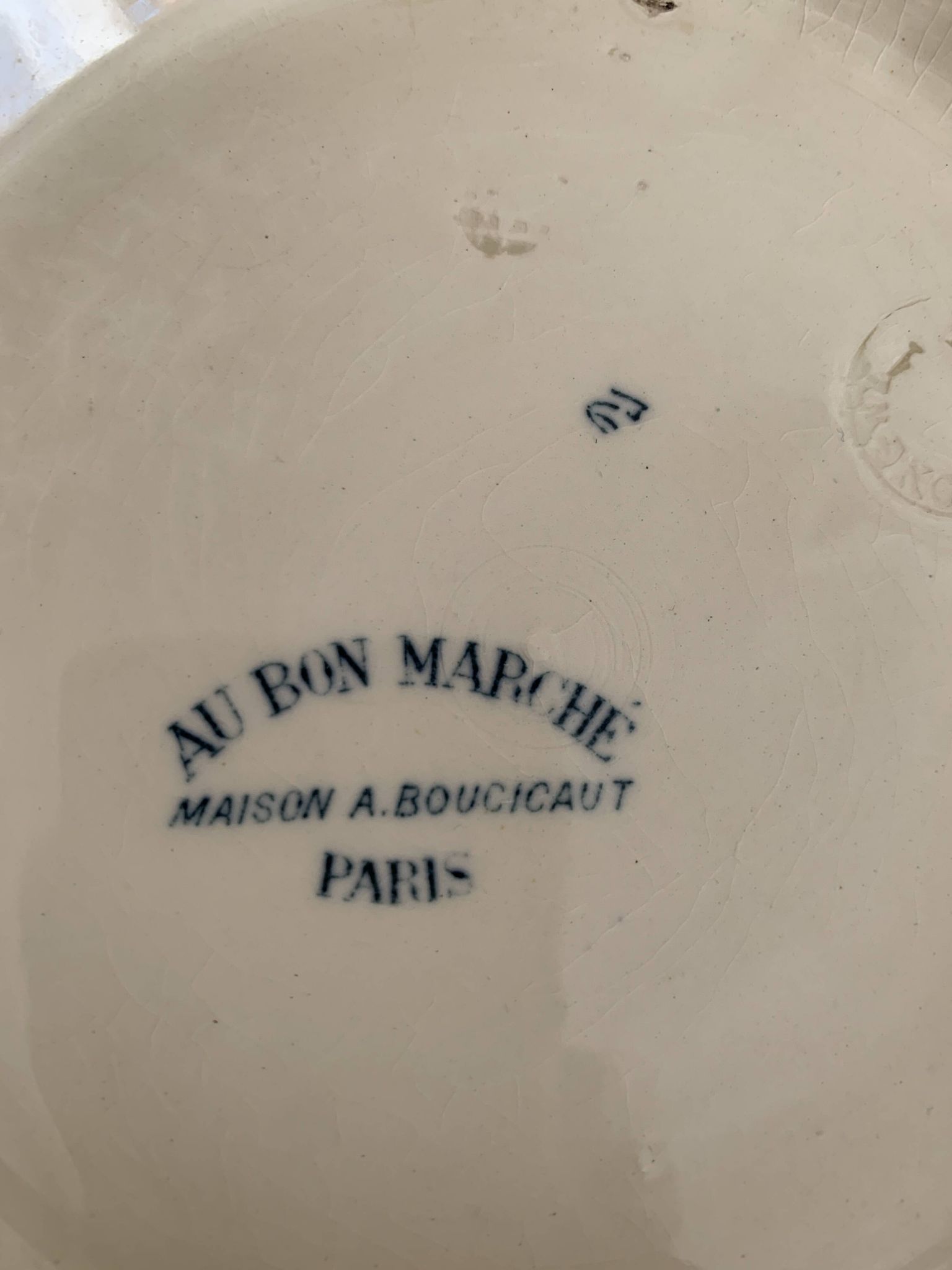 saladier Longwy estampillé au bon marché