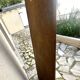 Round wooden mirror