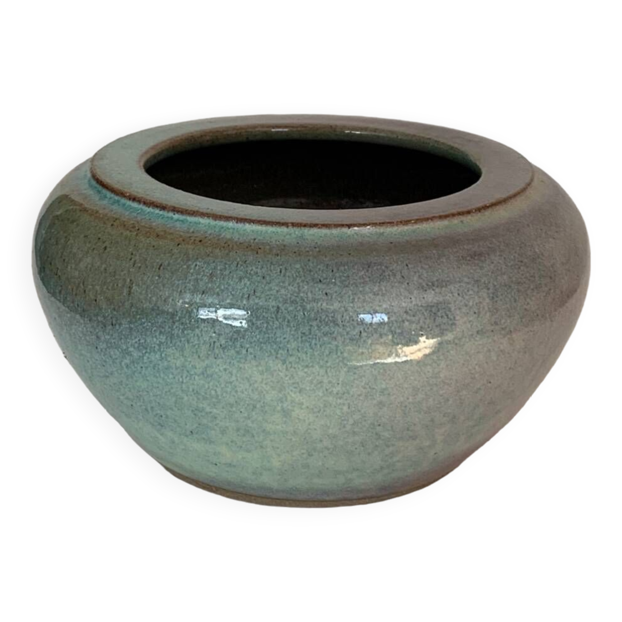 Empty pocket or pot holder in enamelled stoneware