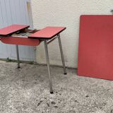 Red Formica table