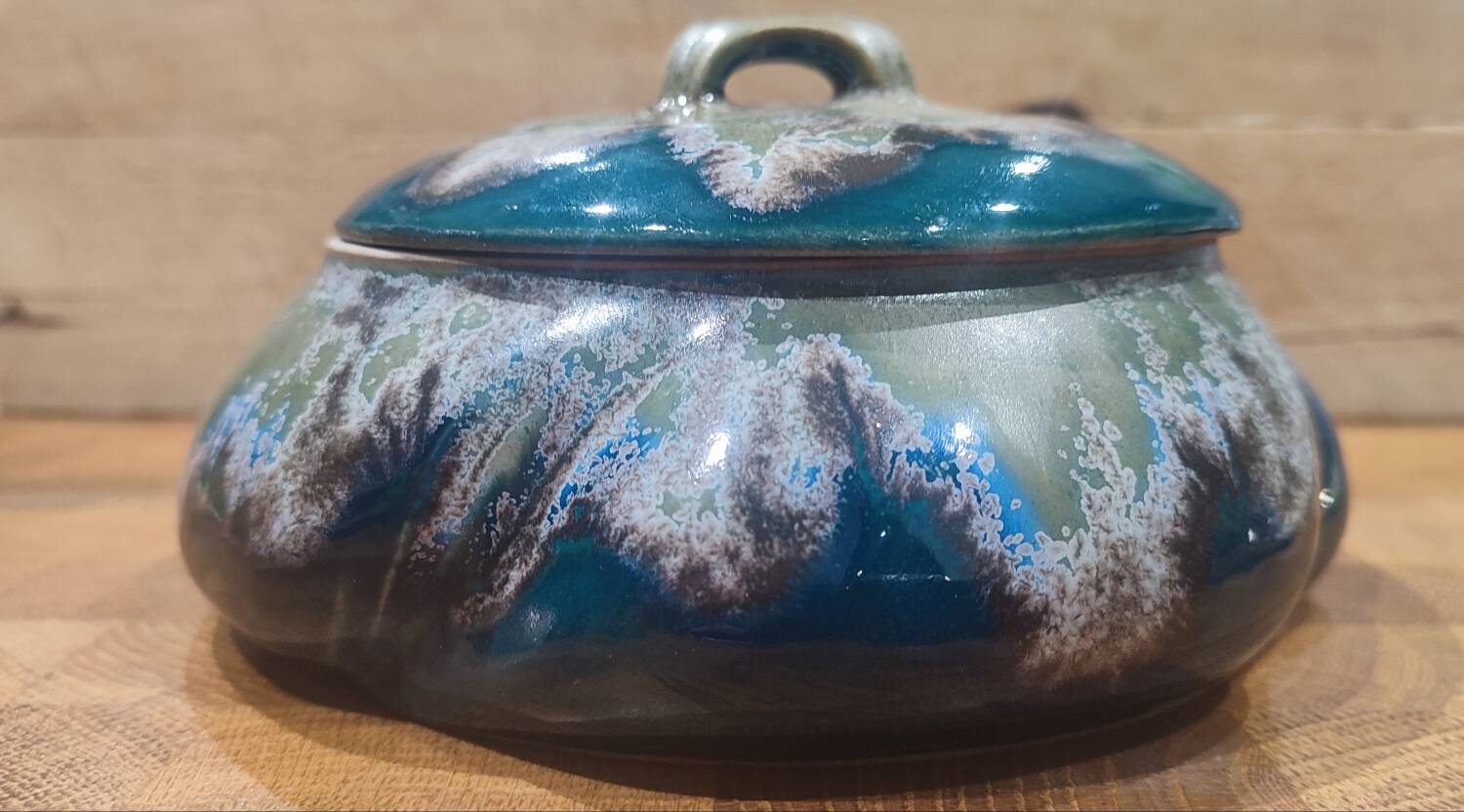 Denbac Art Nouveau ceramic candy box