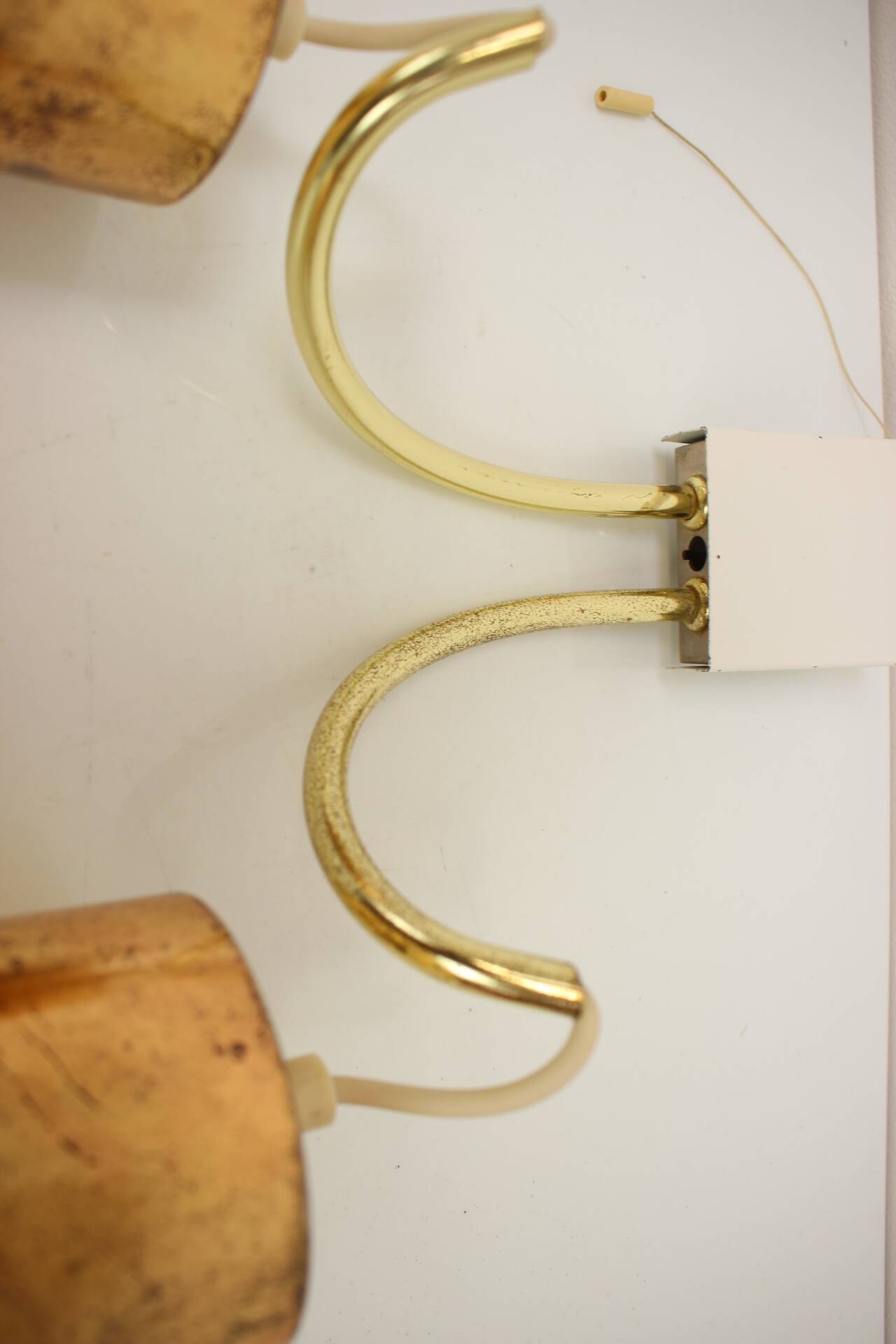 Midcentury Brass Wall Lamp, Germany, 1970s