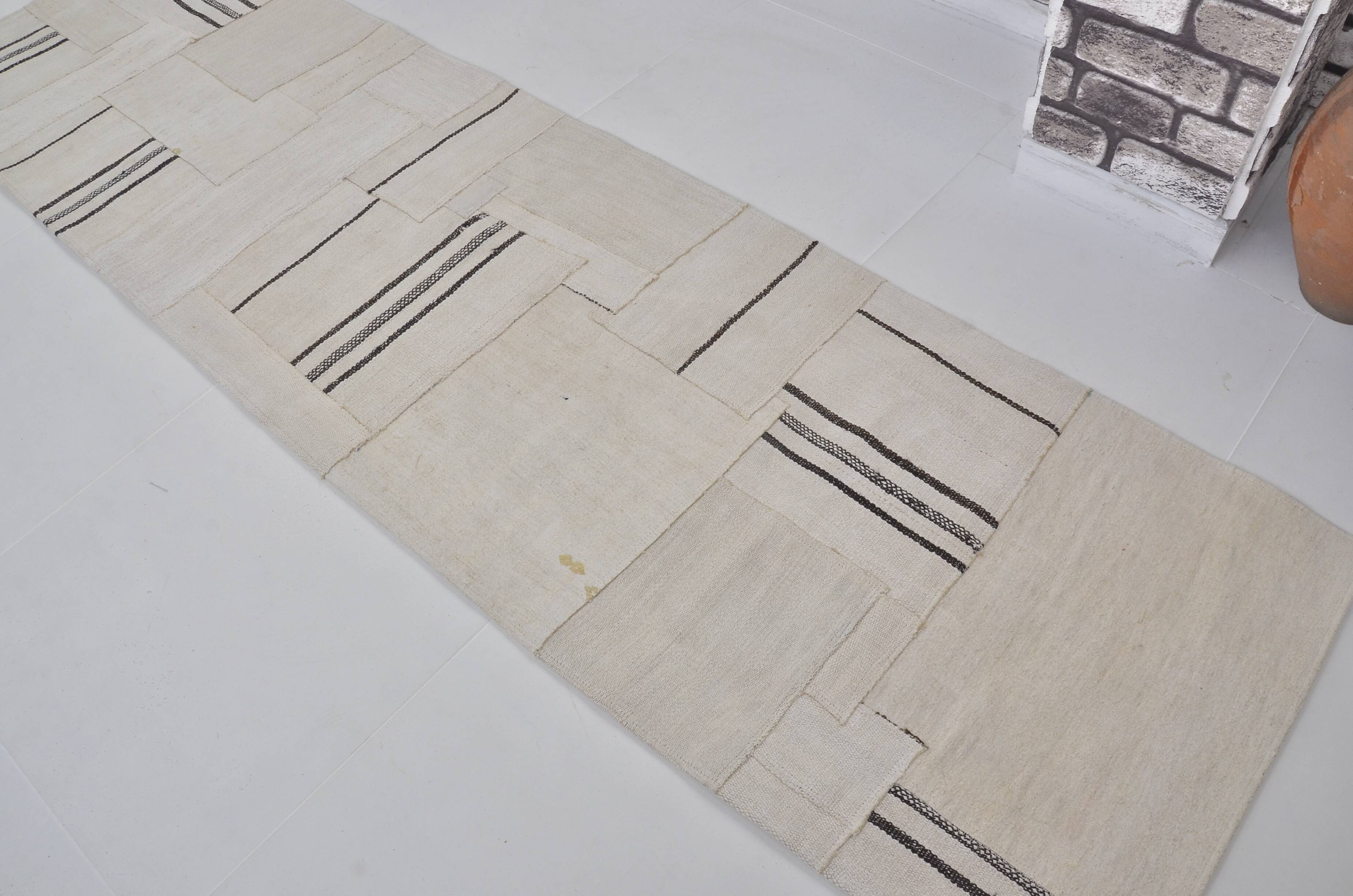 Vintage Anatolian Hemp Kilim Runner sku 3837