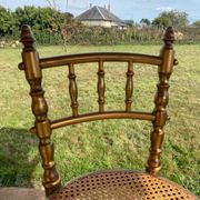 Chaise enfant en cannage et bois courbé