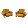 Pair of Italian “Tucroma” Armchairs by Guido Faleschini, 1970s