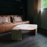 Vintage marble table 80s by Rochebobois